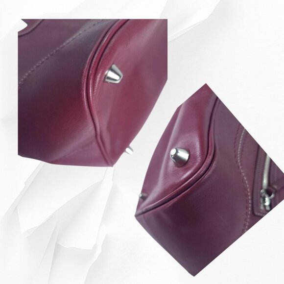 COACH Hamptons Satchel in burgundy/berry red Y2K - Picture 11 of 12